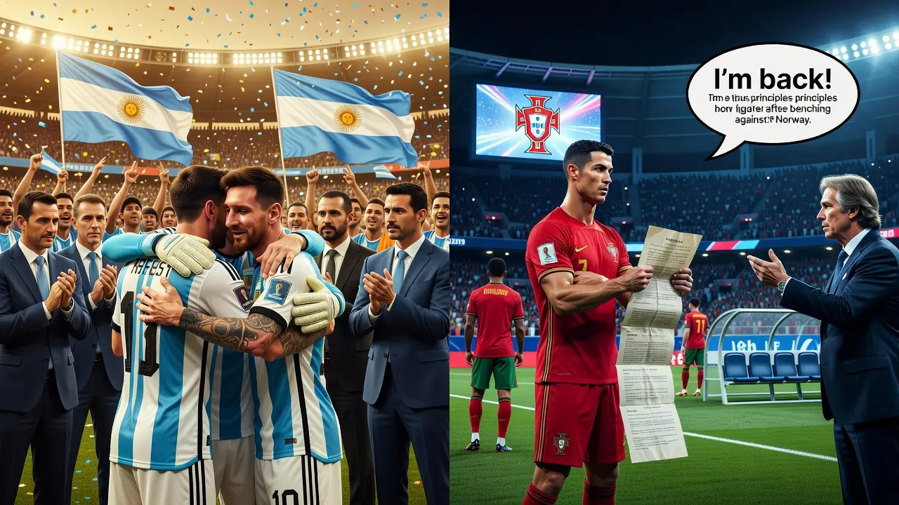 Despedidas opostas revelam legados distintos de Messi e Cristiano